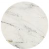 White Retro Marble Side Table-3